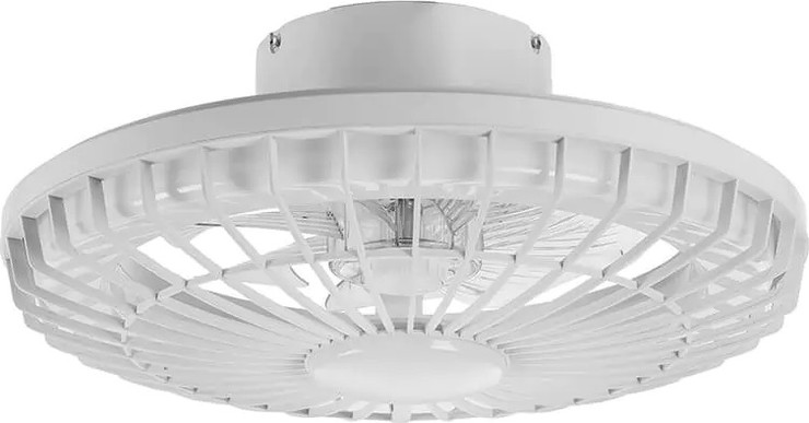 מאוורר תקרה 18" כולל תאורה 30W ושלט Semicom סמיקום Alaska לבן