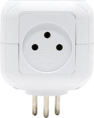 מפצל קובייה 4 שקעים כולל 2 חיבורי Type-C ו-Semicom Switch USB סמיקום סוויטצ' SW-CUB4UC