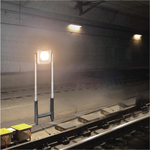 פנס הצפה טלסקופי נטען Semicom 50W סמיקום SM-2421S
