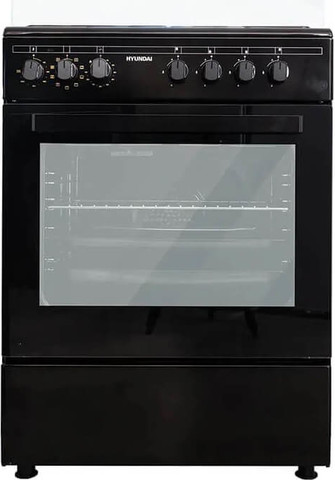 תנור משולב כיריים 4 מבערים Hyundai יונדאי HAO-6060B שחור