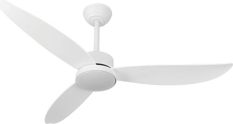 מאוורר תקרה לפרגולה "22W IP54 RYAN 52 עם שלט- לבן