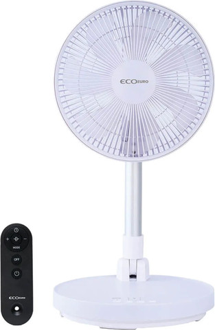 מאוורר נייד מצודד נטען מתקפל 10" כולל שלט Eco Euro אקו יורו HAFA-1001