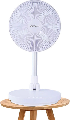 מאוורר נייד מצודד נטען מתקפל 10" כולל שלט Eco Euro אקו יורו HAFA-1001