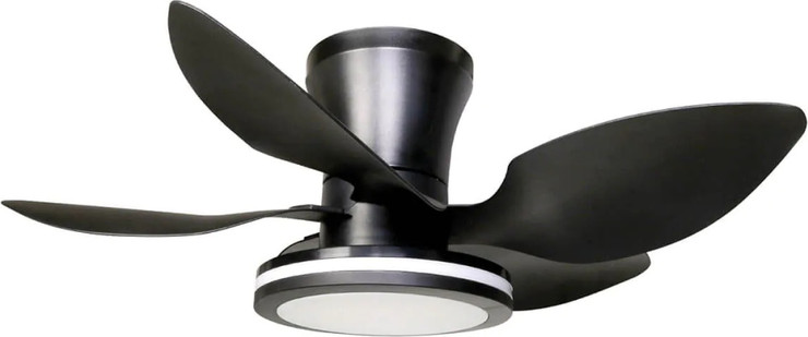 מאוורר תקרה 30" כולל שלט ותאורת Semicom LED סמיקום SM-FL1103B30/30CT