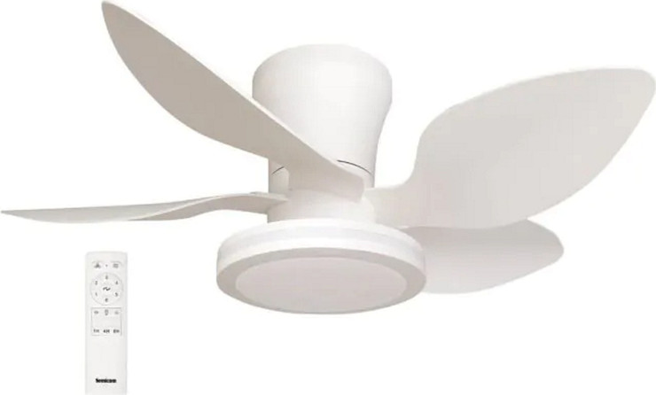 מאוורר תקרה 30" כולל שלט ותאורת Semicom LED סמיקום SM-FL1103W30/30CT