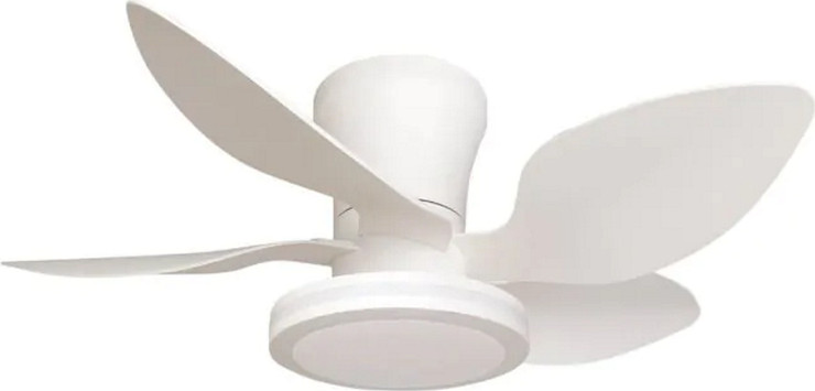 מאוורר תקרה 30" כולל שלט ותאורת Semicom LED סמיקום SM-FL1103W30/30CT
