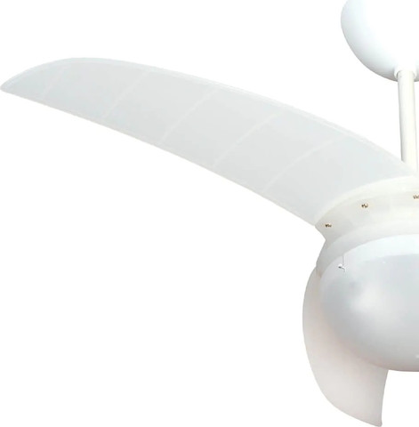 מאוורר תקרה 42" כולל שלט ותאורת LED ‏Semicom סמיקום GENESIS90 SM-CF42W/25CT - לבן