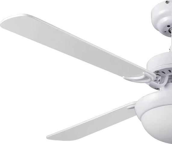מאוורר תקרה 42" כולל שלט ותאורת Semicom CCT מתחלפת LED סמיקום GENESIS1 - לבן