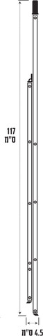 סולם דרגש - 3 שלבים Smith סמית' Slim 150221-002
