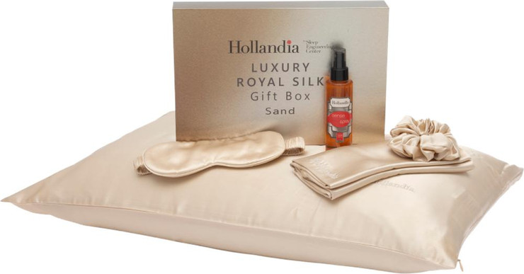 מארז משי טהור צבע בז' (SAND ) מבית Hollandia
