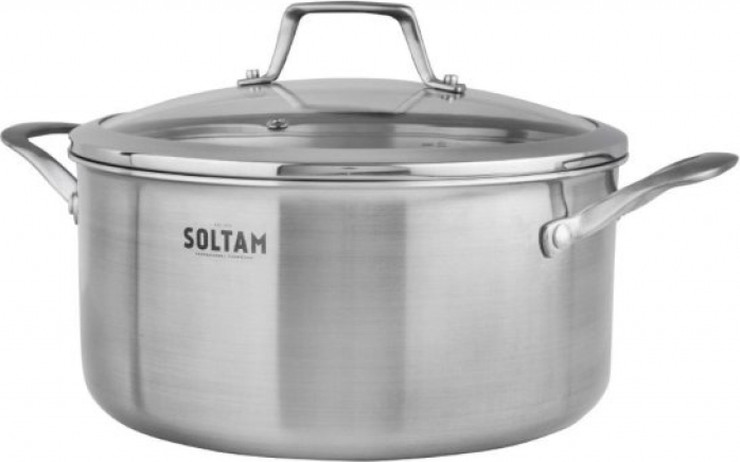 סיר נירוסטה 18 ס''מ 2.5 ליטר דגם Trio מבית Soltam