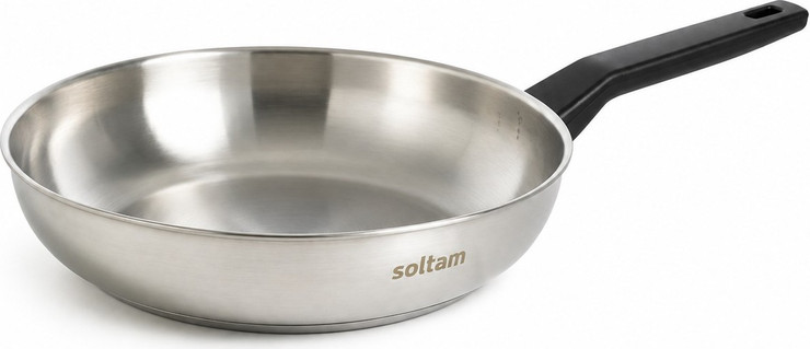 מחבת נירוסטה 28 ס״מ Soltam מסדרת Aviv – איכות פרימיום לכל סוגי הכיריים, הזמינו עכשיו!