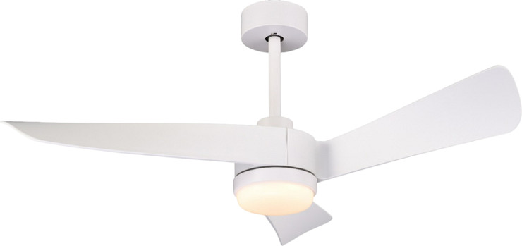מאוורר תקרה 46" כולל תאורת 18W LED ושלט Midea מידאה Gale Glide - לבן