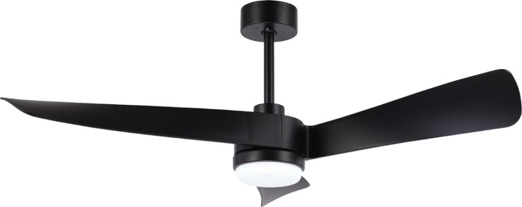 מאוורר תקרה 52" כולל תאורת 18W LED ושלט Midea מידאה Gale Glide - שחור