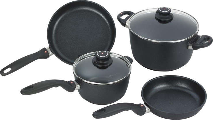סט סירים 6 חלקים nonstick  מחוזק בגבישי יהלומים תוצרת Swiss Diamond