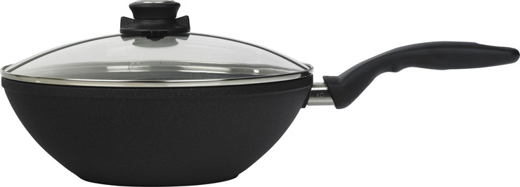 ווק 28 ס"מ 3.7 ל' אינדוקציה nonstick  מחוזק בגבישי יהלומים תוצרת Swiss Diamond