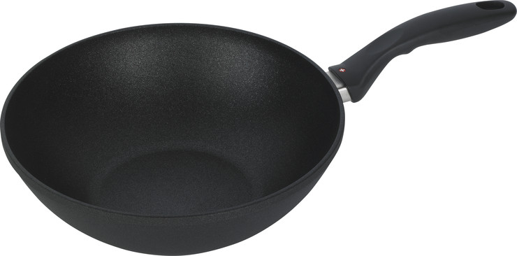 ווק 28 ס"מ 3.7 ל' אינדוקציה nonstick  מחוזק בגבישי יהלומים תוצרת Swiss Diamond