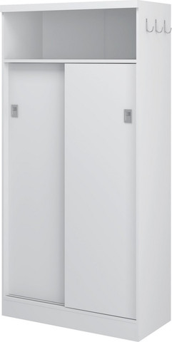 SLEEK ארון שירות 5 מדפים עם דלתות הזזה