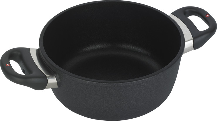 סיר גבוה 20 ס"מ 2.2 ל' אינדוקציה nonstick מחוזק בגבישי יהלומים תוצרת Swiss Diamond