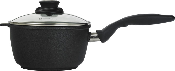 קלחת 18 ס"מ 2 ל' אינדוקציה nonstick  מחוזק בגבישי יהלומים תוצרת Swiss Diamond
