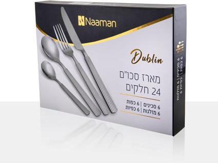 Dublin סט סכום ל-6 סועדים נירוסטה 18-0