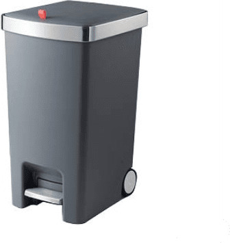 פח דוושה 35L ליטר + 2 גלגלים לה קיטשן La kitchenette TG-5260- צבע שחור