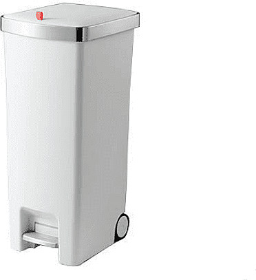 פח דוושה 45L ליטר + 2 גלגלים לה קיטשן La kitchenette TG-5270- צבע לבן