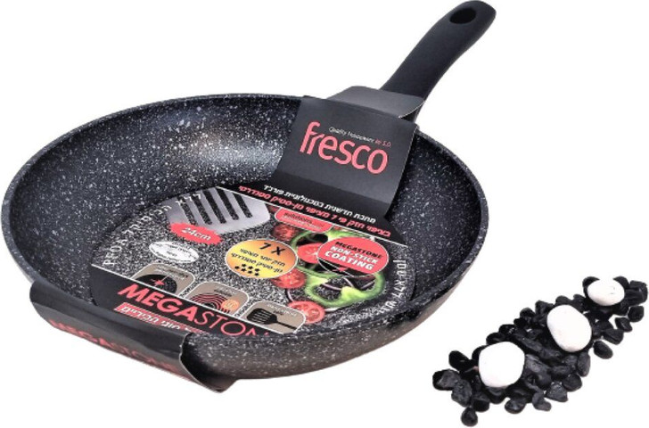 מחבת 30 ס''מ מגה סטון חזק פי 7 פורג'ד - Fresco