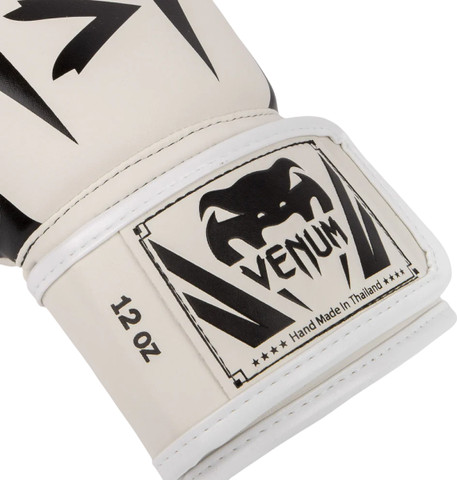 כפפות איגרוף Venum Elite Boxing Gloves – White/Black 12OZ