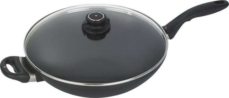 ווק 32 ס"מ 5 ל' אינדוקציה nonstick מחוזק בגבישי יהלומים תוצרת Swiss Diamond