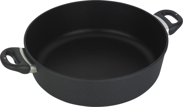 סיר נמוך 32 ס"מ 6.8 ל' nonstick  מחוזק בגבישי יהלומים תוצרת Swiss Diamond