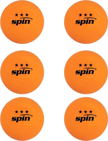 מארז 6 יח כדור טניס שולחן SPIN