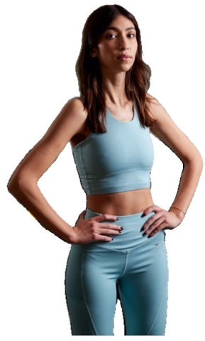 poly spandex sports top bra גוזיית ספורט