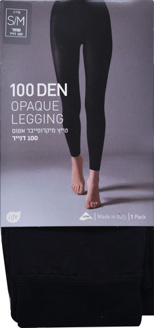 גרבוני נשים אטומים 100ד. שחור S/M