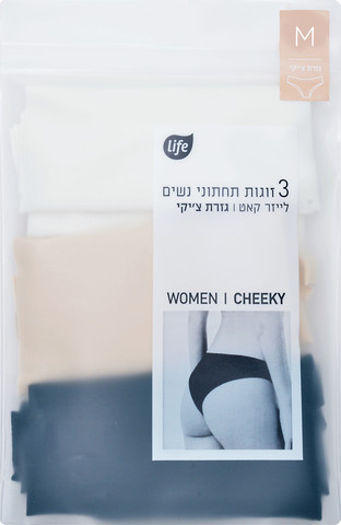 תחתוני נשים צ'קי לייזר קאט M