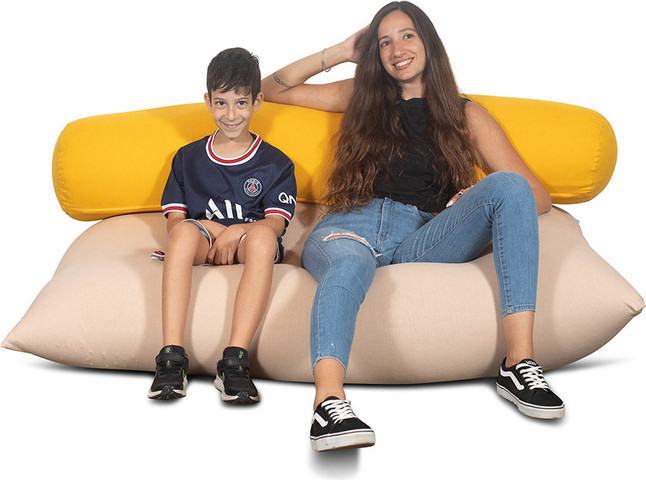 צ'יל פוף גדול (85X130 ס”מ) גוון צהוב