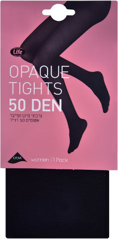 גרבוני מיקרופייבר אטומים 50 דנייר שחור 2
