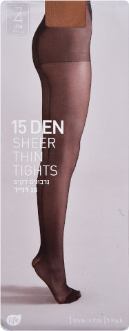 גרביונים דקים 15 דנייר מלון 4