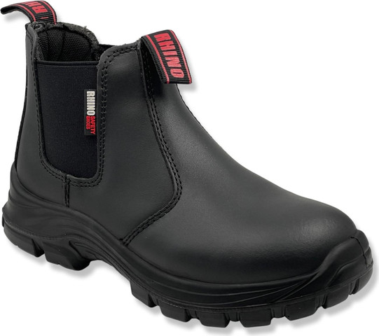 נעלי עבודה מקצועיות מעור  RHINO GAAWA S3 בצבע שחור RH40050BK