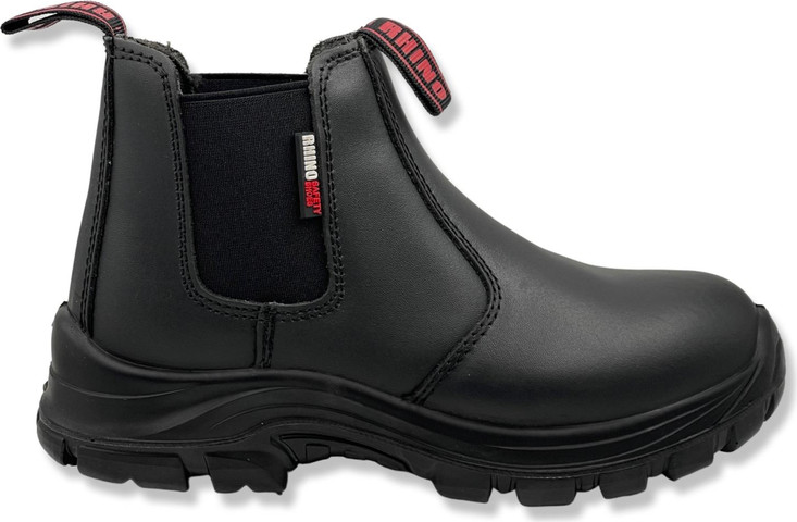 נעלי עבודה מקצועיות מעור  RHINO GAAWA S3 בצבע שחור RH40050BK