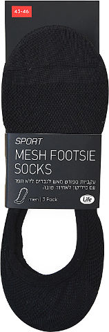 עקביות גבר מארז שחור 43-46