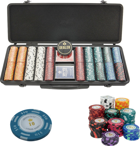 מזוודת פוקר ABS מקצועית 500 ז'יטונים-MONTE CARLO ROOM LOW