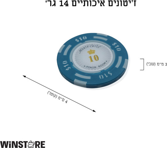 מזוודת פוקר ABS מקצועית 500 ז'יטונים-MONTE CARLO ROOM LOW