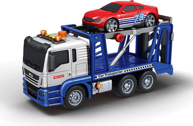 City Service - משאית גרר עם מכונית 1:10