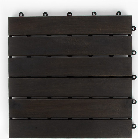 מארז 9 יח' אריחי דק 30*30 ס"מ 6 ישרים צבע אפור עץ Acacia
