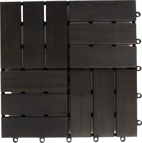 מארז 9 יח' אריחי דק 30*30 ס"מ 12 משולבים צבע אפור עץ Acacia