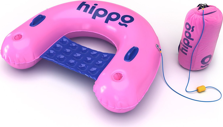 מזרון כיסא ים עם עוגן Hippo -  ורוד