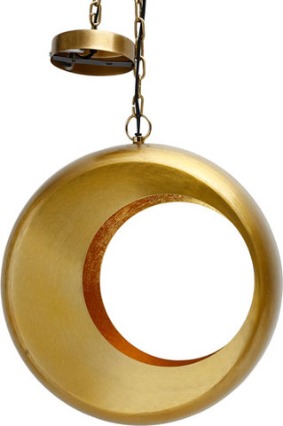 תאורת תקרה HuttonBrass בצבע זהב במידות 32X17X38