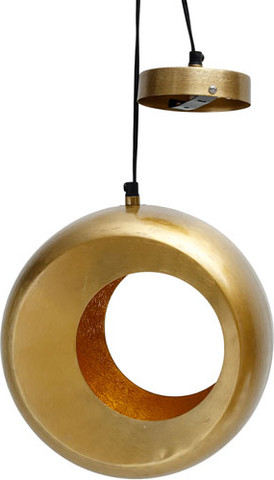 תאורת תקרה HuttonBrass בצבע זהב במידות 28X15X28