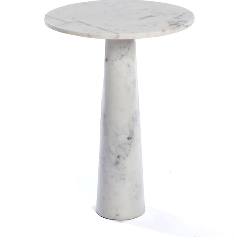 שולחן צד MarbleWhite 40X40X55